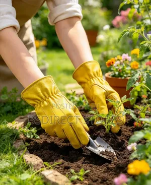 Kent and Stowe Ladies Luxury Leather Water Resistant Gardening Gloves