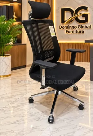 Ergonomic High-Back Mesh Executive Office Chair With a Headrest