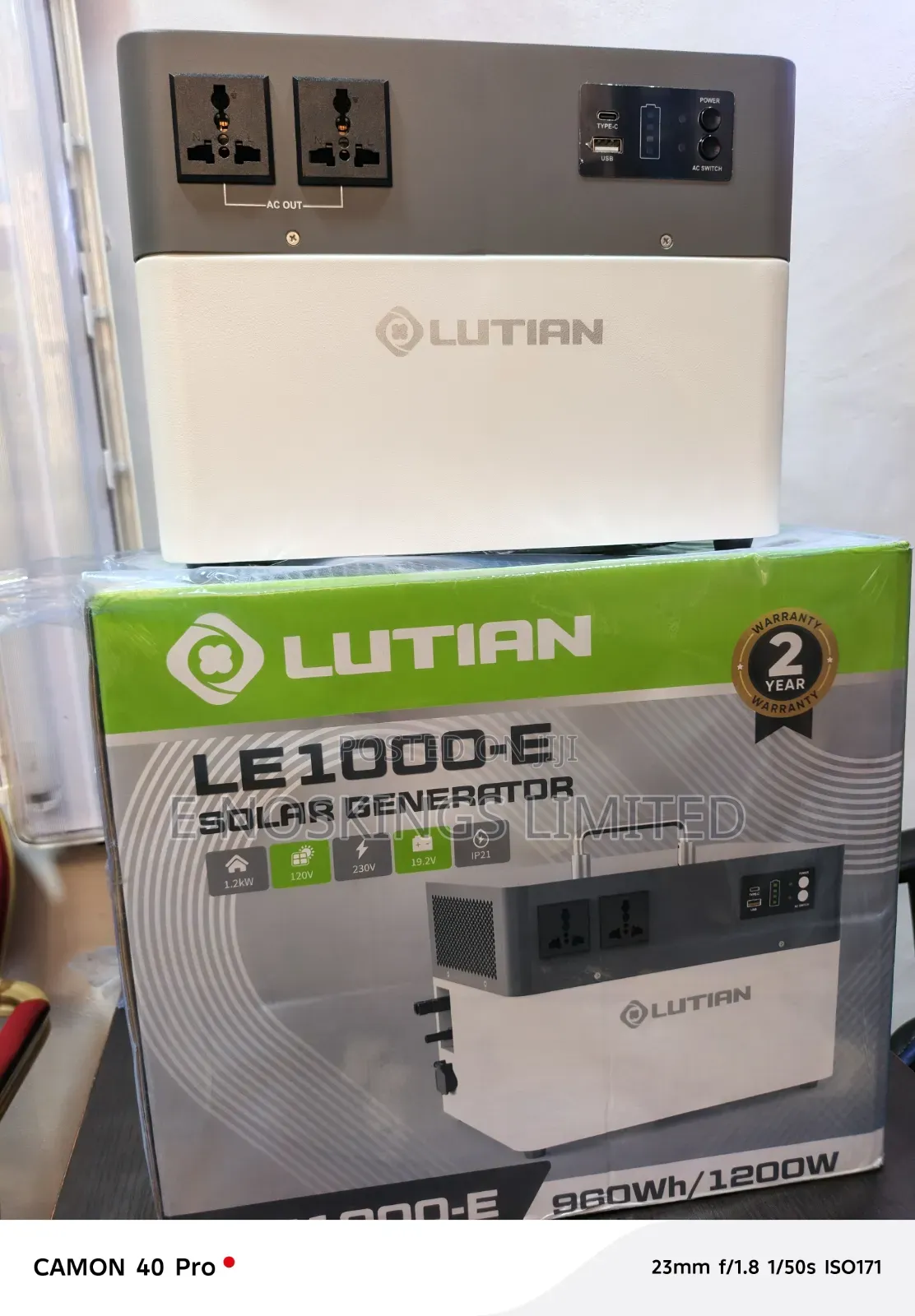 Lotion 1200watts Solar Generation