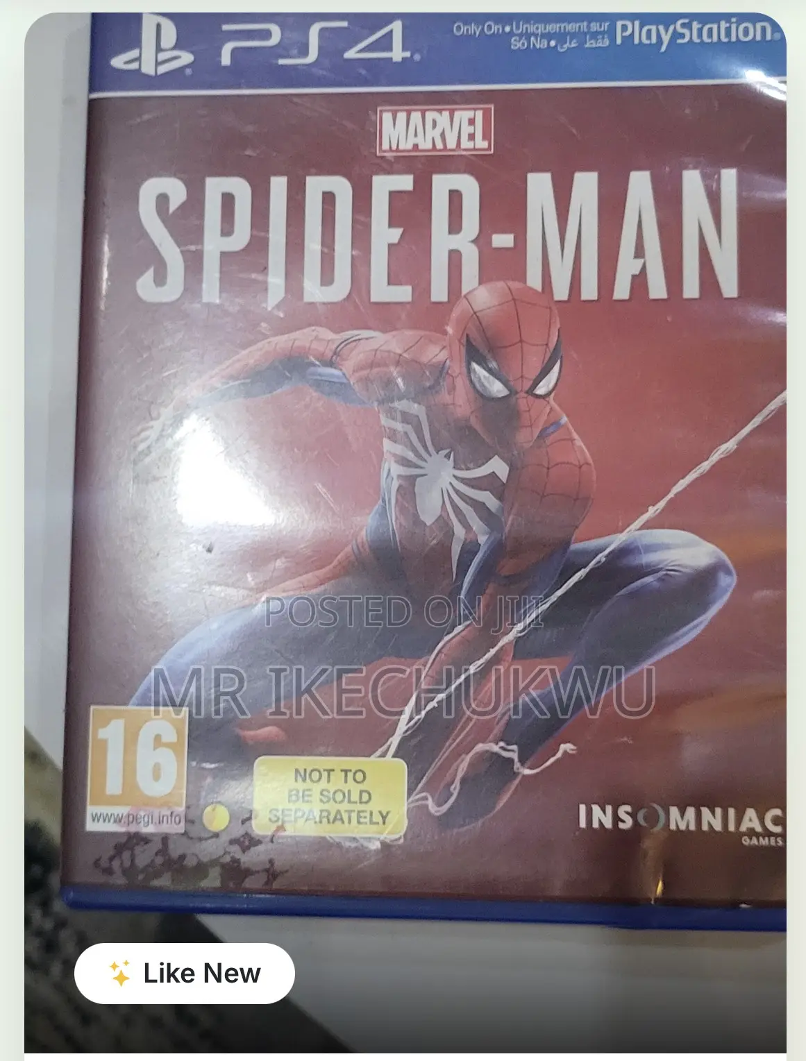 Spiderman Ps4