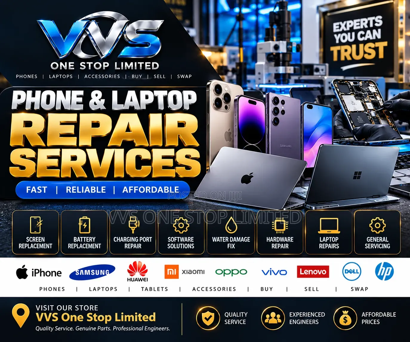 Professional iPhone, Android & Laptop Repair Services