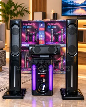 CHARWEEK CW-2533 3.1 Channel Home Theatre System With LED Lights