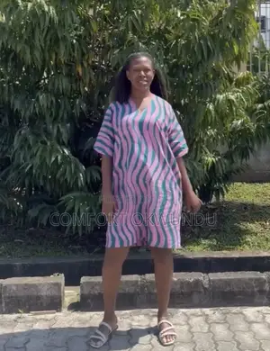 Cotton Adire Shift Dress