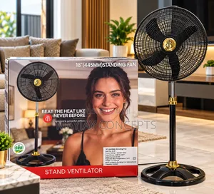 18-Inch BestBuy Copper Coil Standing Fan–80W Powerful Cooling Fan