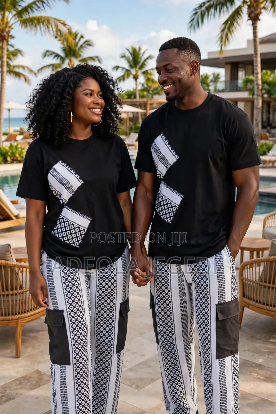 Luxury Monochrome Ankara Cargo Set