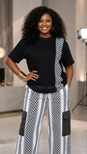 Luxury Monochrome Ankara Cargo Set