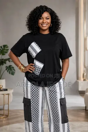 Luxury Monochrome Ankara Cargo Set