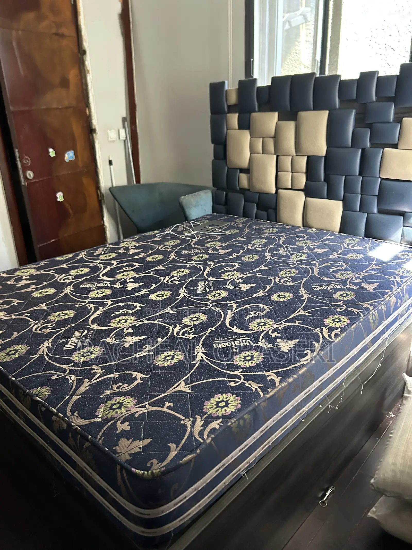 Bed Frame With Padded Headboard