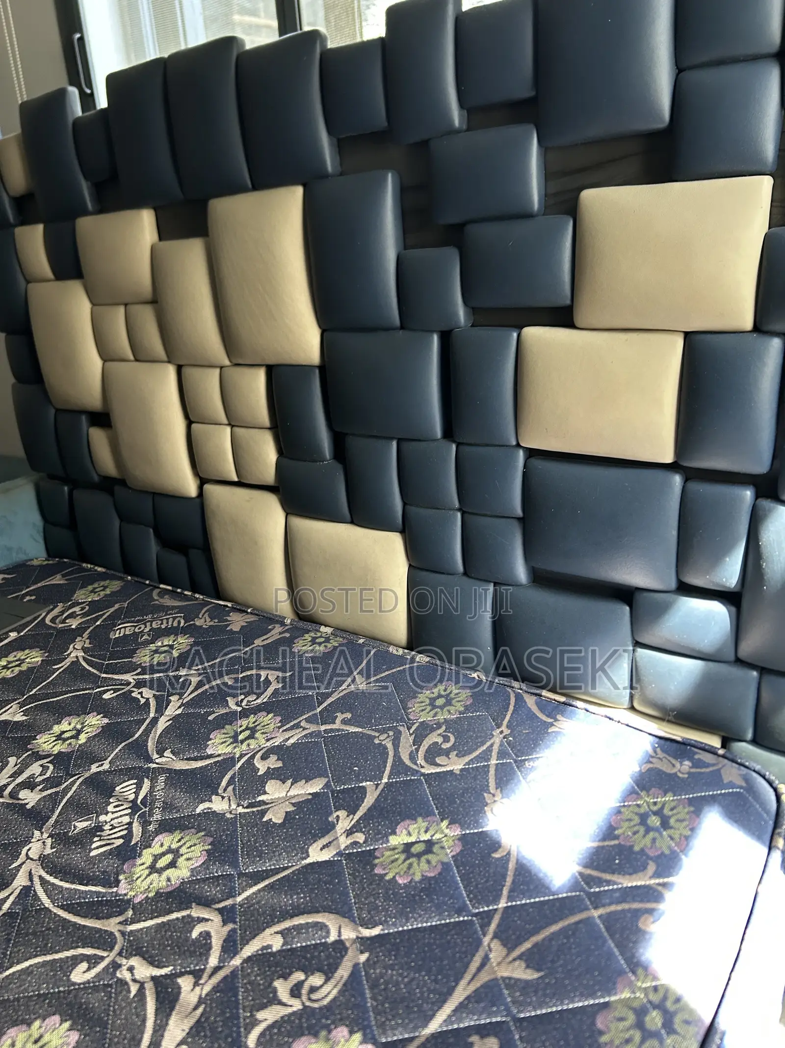 Bed Frame With Padded Headboard