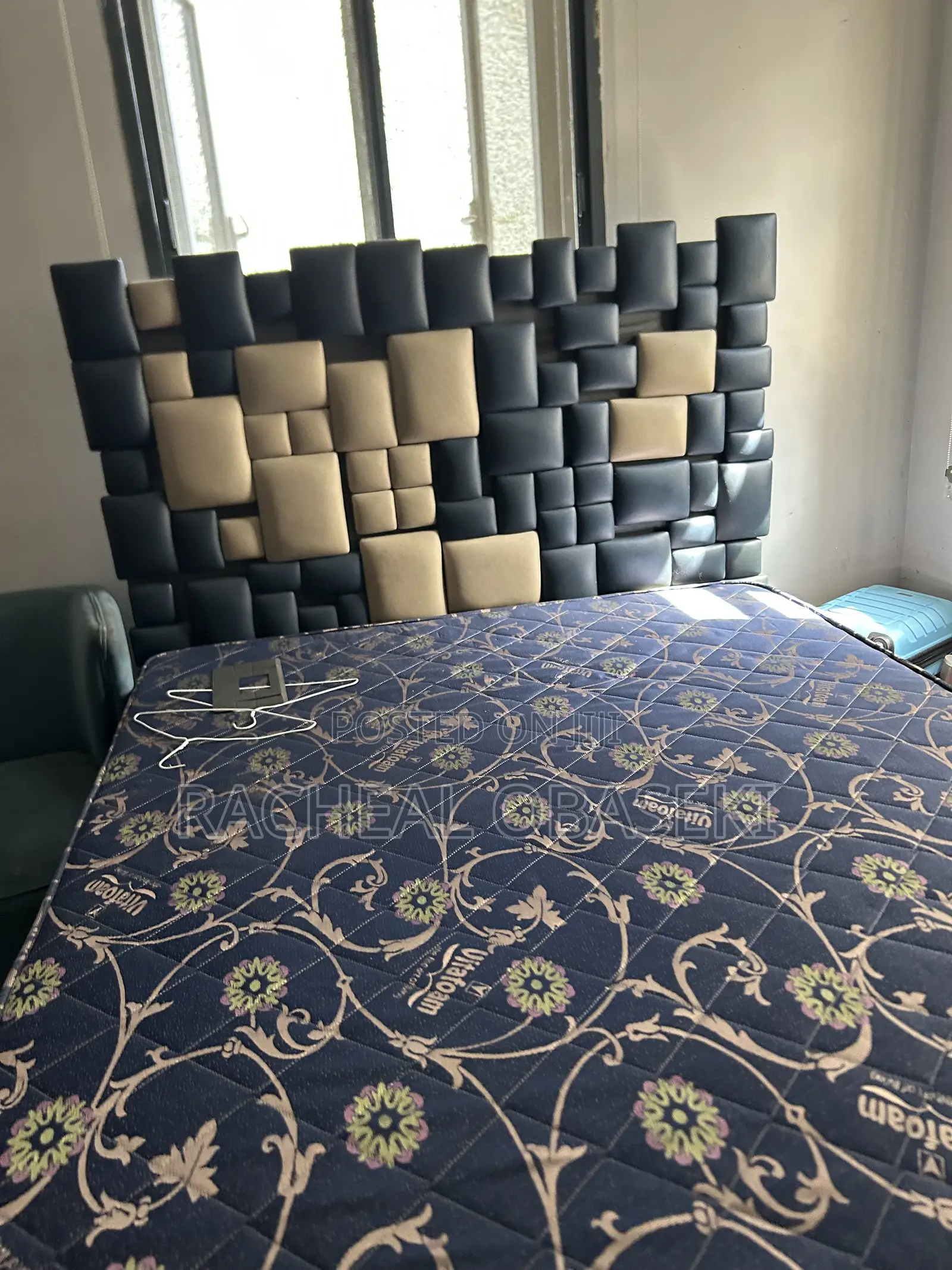 Bed Frame With Padded Headboard