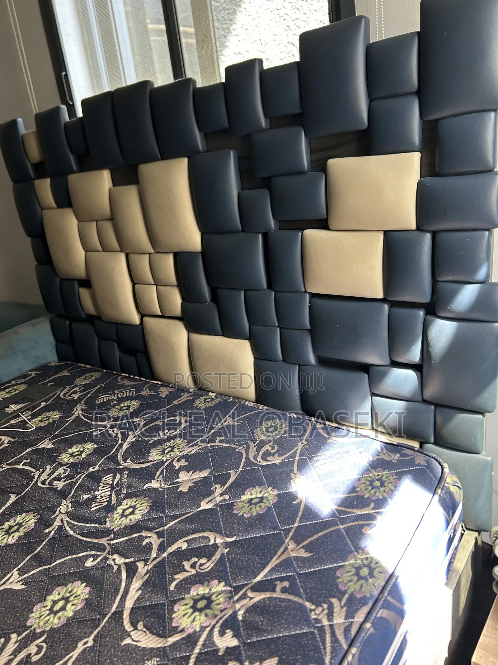 Bed Frame With Padded Headboard