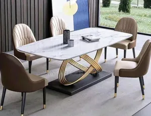 Premium Quality Cross Leg Family Dining Table Set