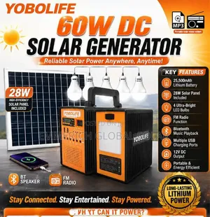 60w Solar Generator With Panel