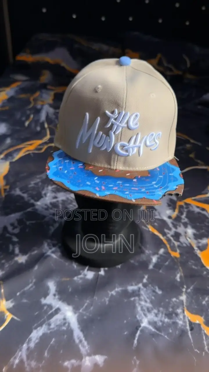 The Make Eyes Printed Brim Snapback Cap