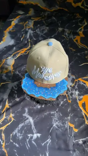 The Make Eyes Printed Brim Snapback Cap