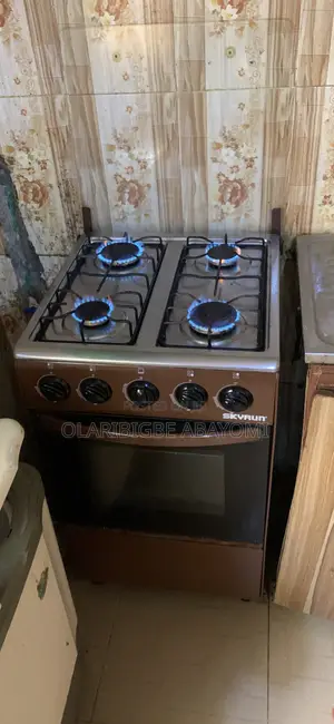 ⁠4-Burner Standing Gas Cooker With Gas Oven & Grill - Very Clean⁠