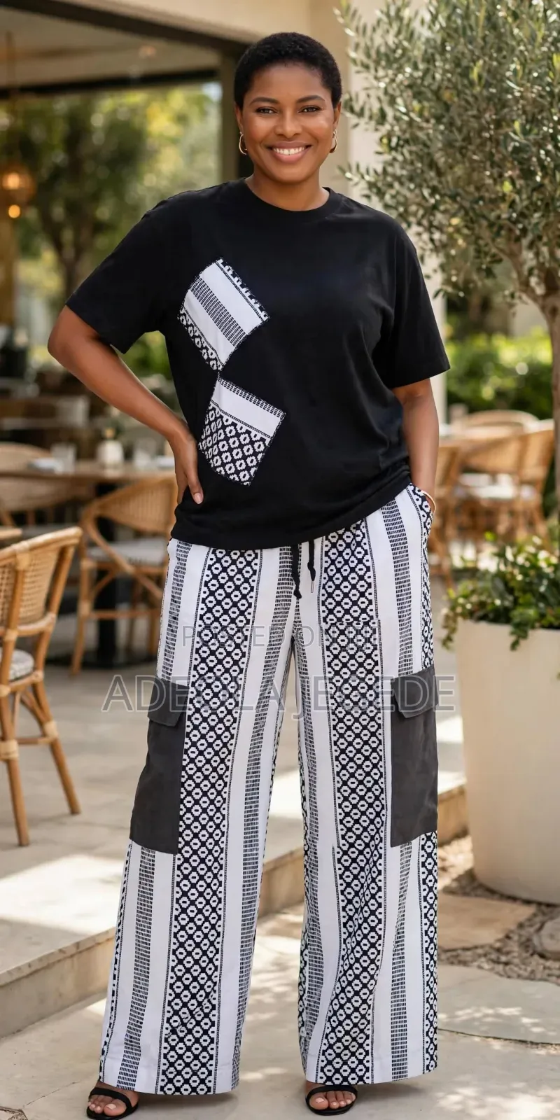 Luxury Monochrome Ankara Cargo Set