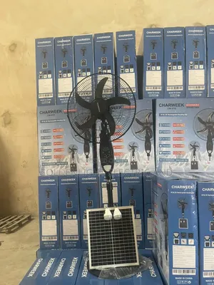 Charweek 18inches Solar Rechargeable Standing Fan
