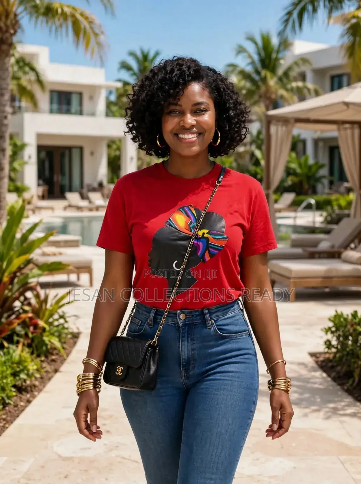 Ankara Afro Tee