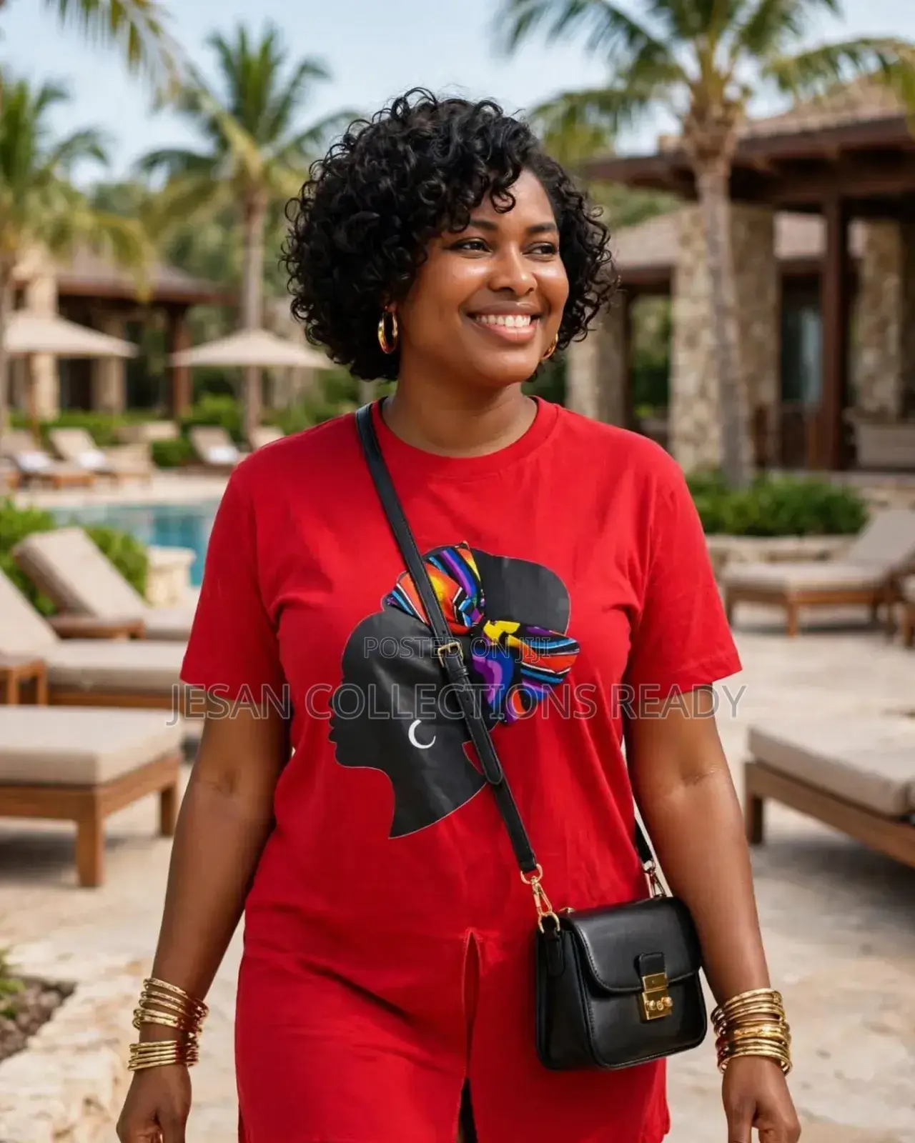 Ankara Afro Tee