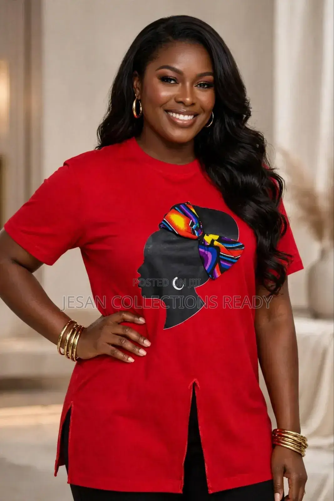 Ankara Afro Tee