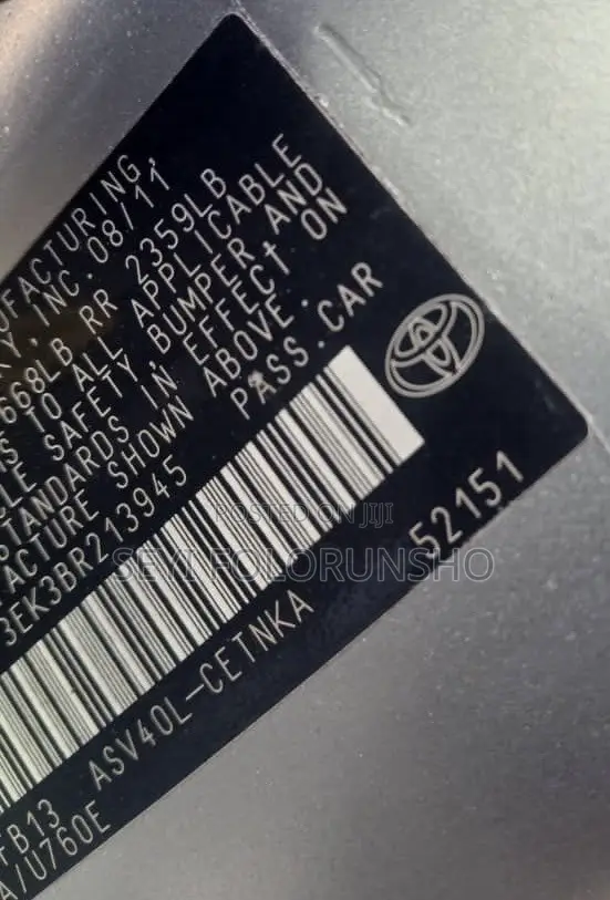 Toyota Camry 2011 Silver