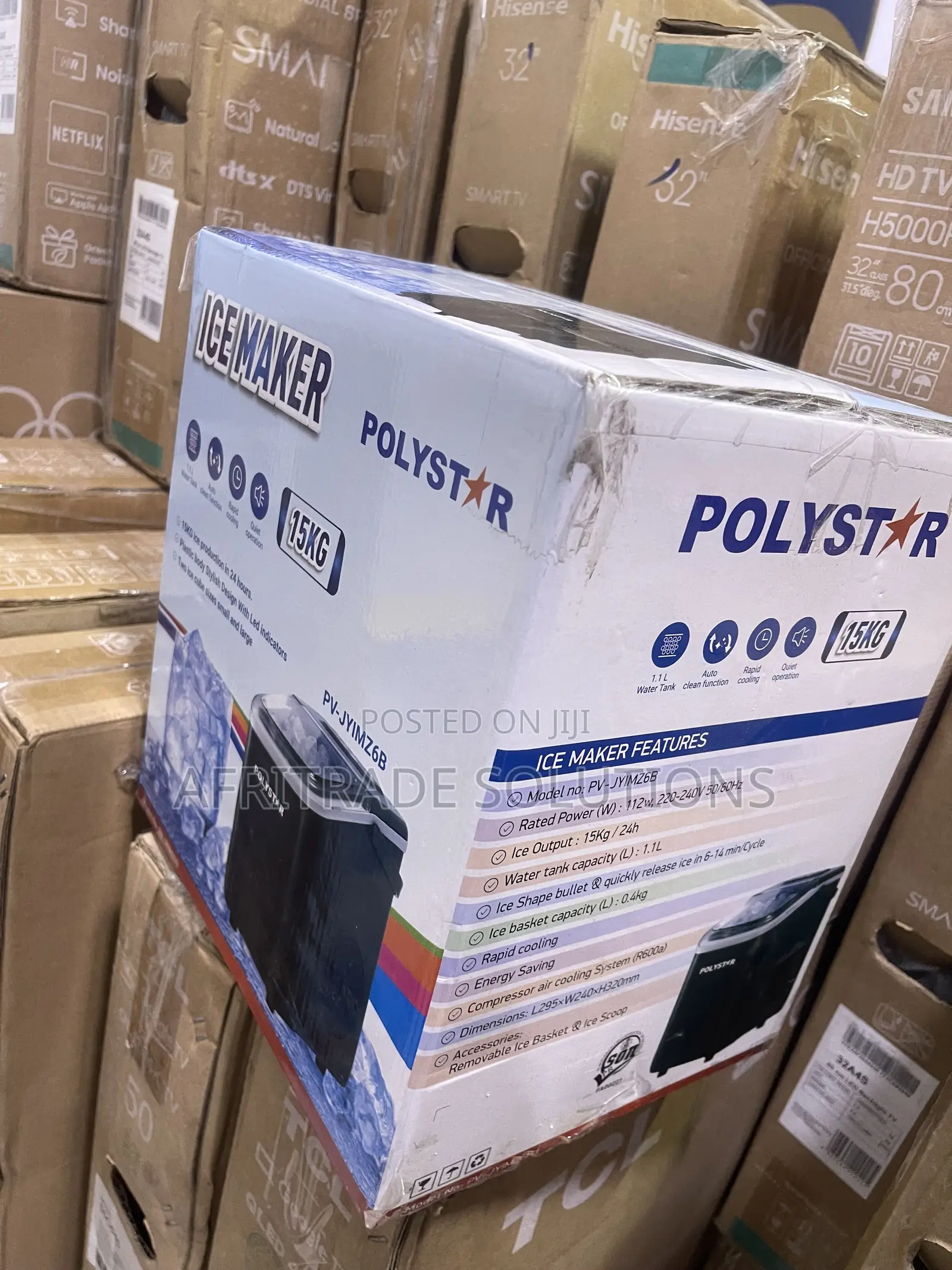 Polystar Chill Smart 15KG Ice Cube Machine PV-JY1MZ6B