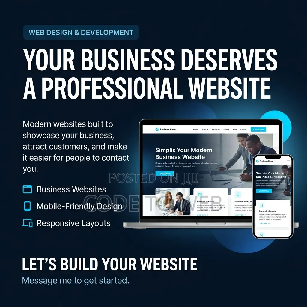 Professional Website Design and Development for Businesses