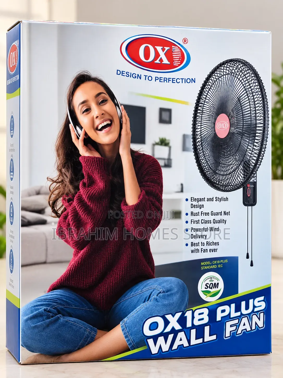 Wall Fan Ox18 Plus