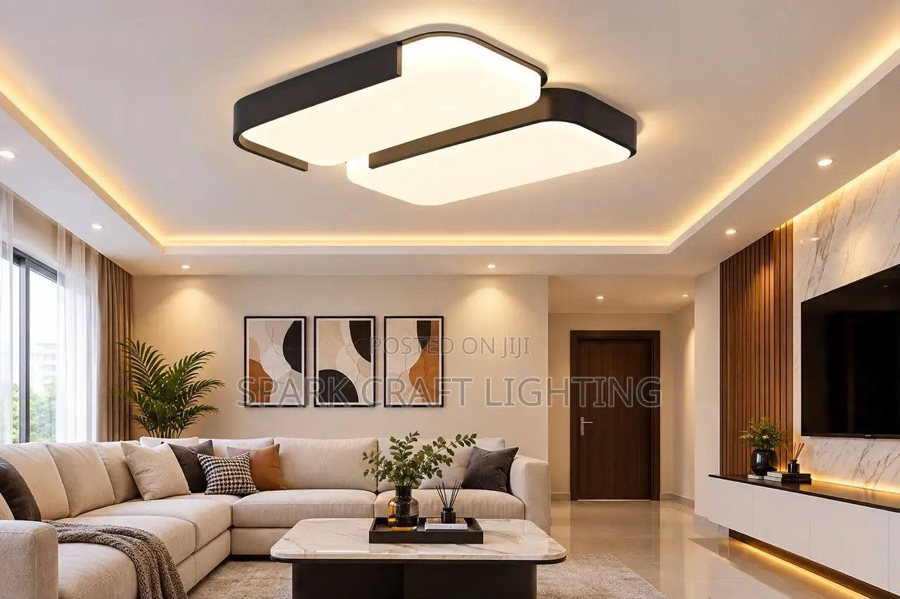 Luxury Modern Double-Panel LED Ceiling Light