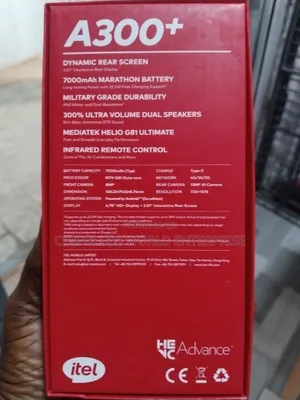 New Itel A300+ 128 GB Black