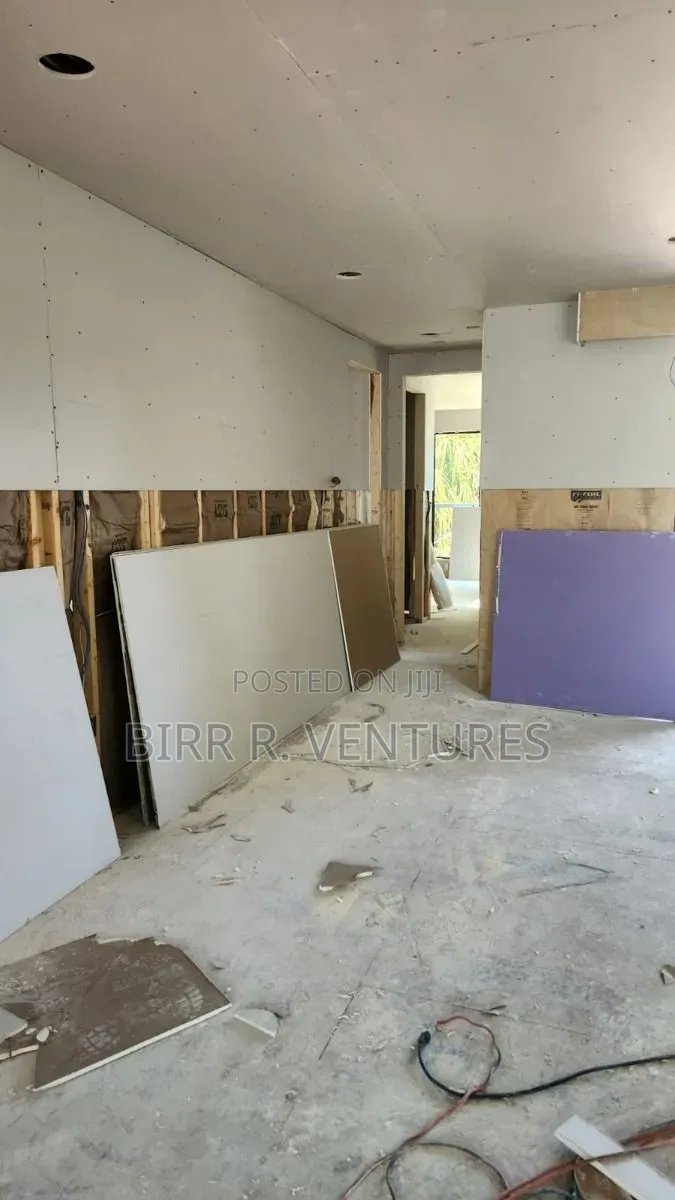 Building Interior Drywall Work