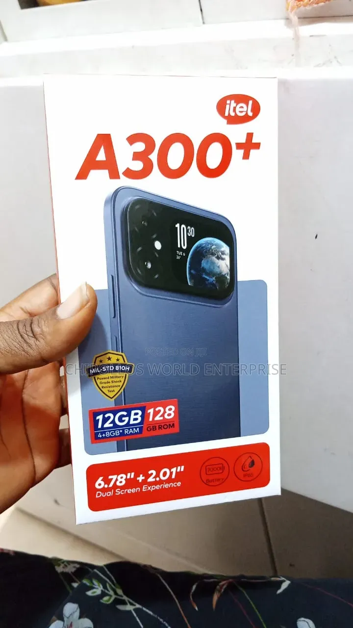 New Itel A300+ 128 GB Black