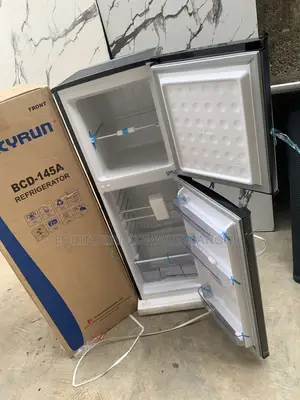 SKYRUN 145L Double Door Fridge for Easy Storage