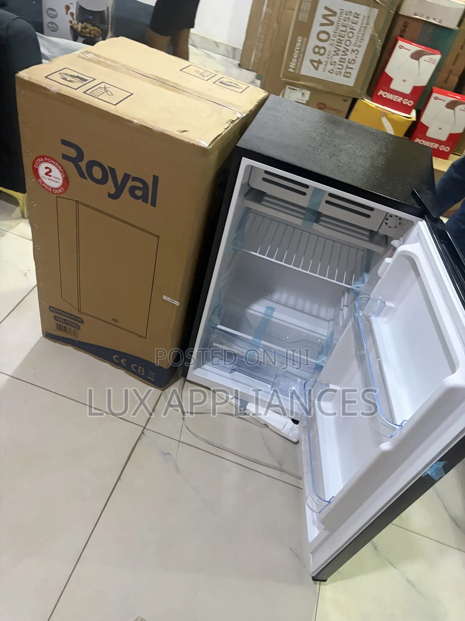 Royal 105L Single Door Kitchen Refrigerator Appliance