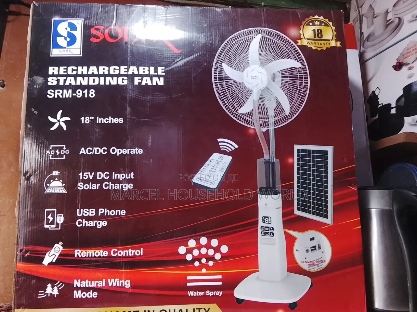 Rechargeable Standing Mist Fan