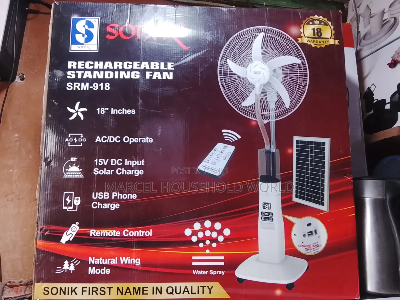 Rechargeable Standing Mist Fan