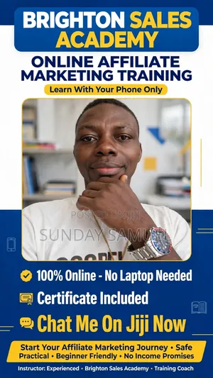 Online Affiliate Marketing Training With Phone-No Laptop+certificate
