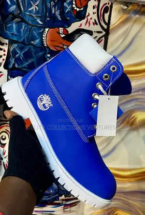 *Blue and White Timberland* *Size :40— 47
