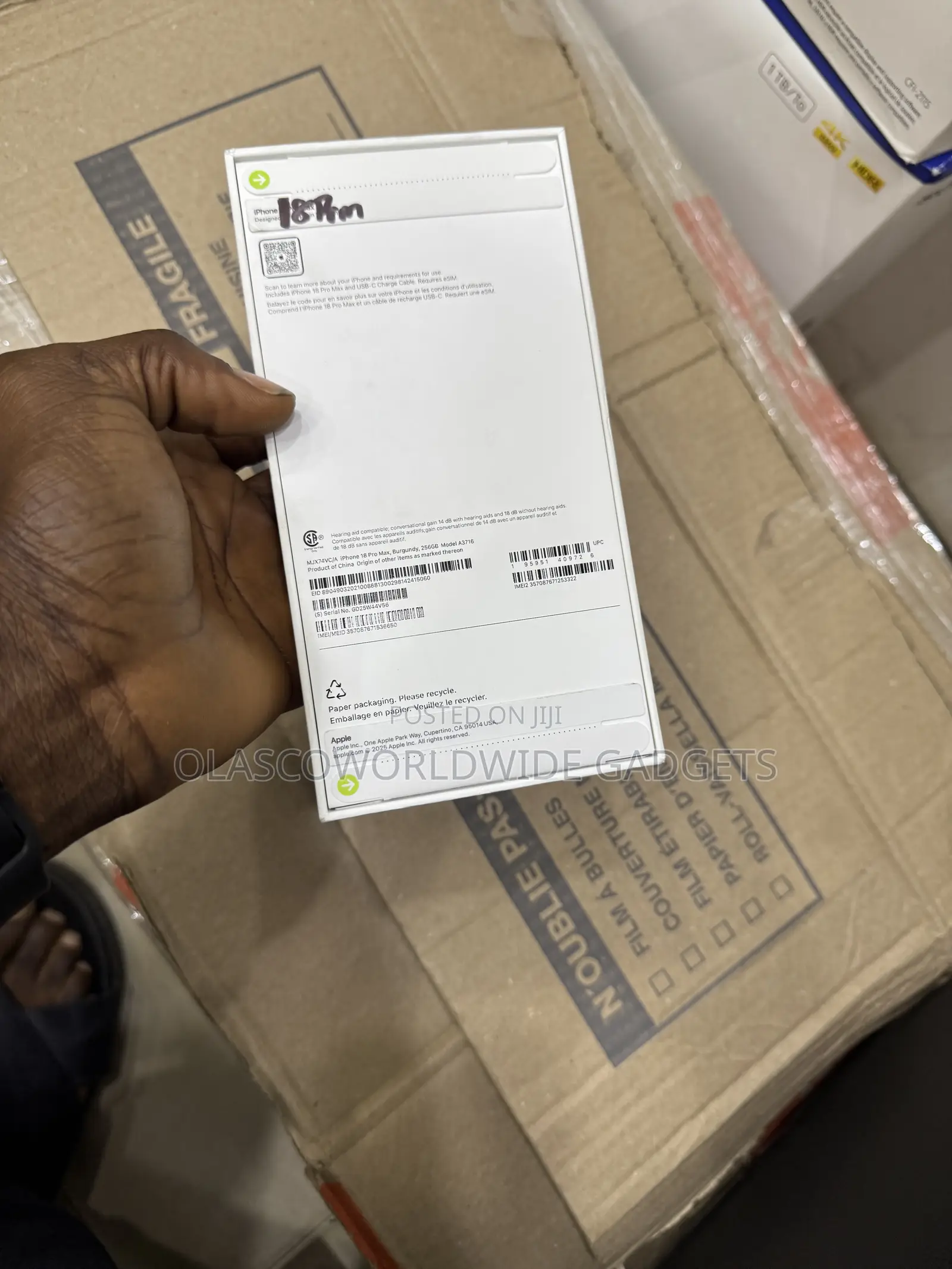 New Apple iPhone 18 Pro Max 256 GB