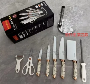 Knife Set With Rack and Base - Knives