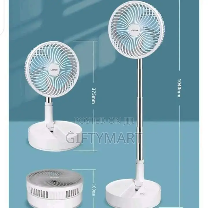 Foldable Extendable Rechargeable Fan