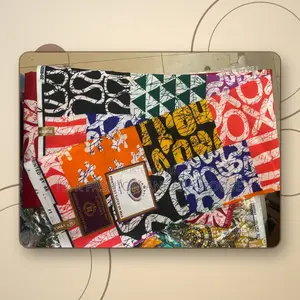 Super BR Wax Real Wax Block Print Ankara, 6 Yards (Multicolour)