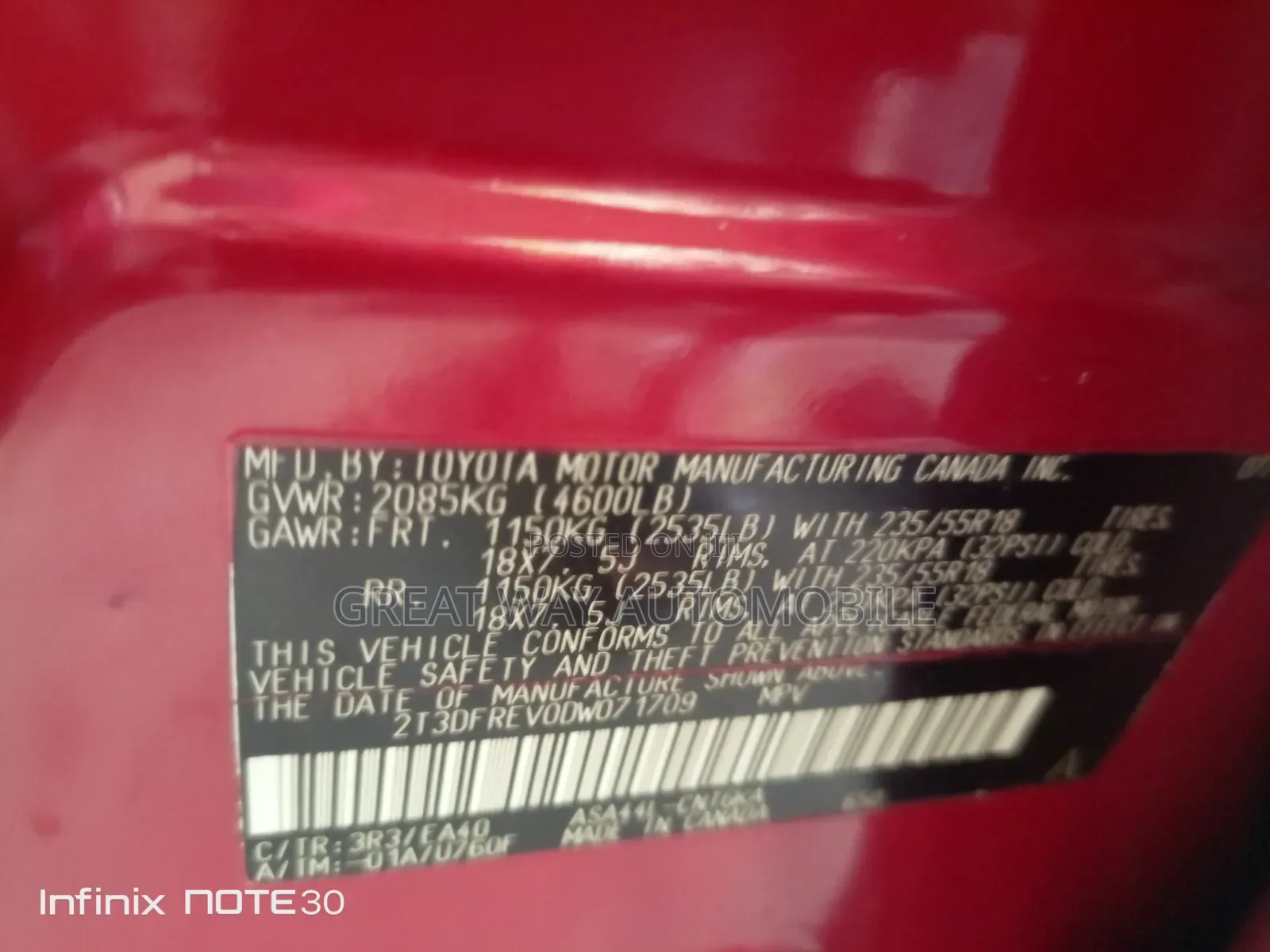 Toyota RAV4 2013 Red