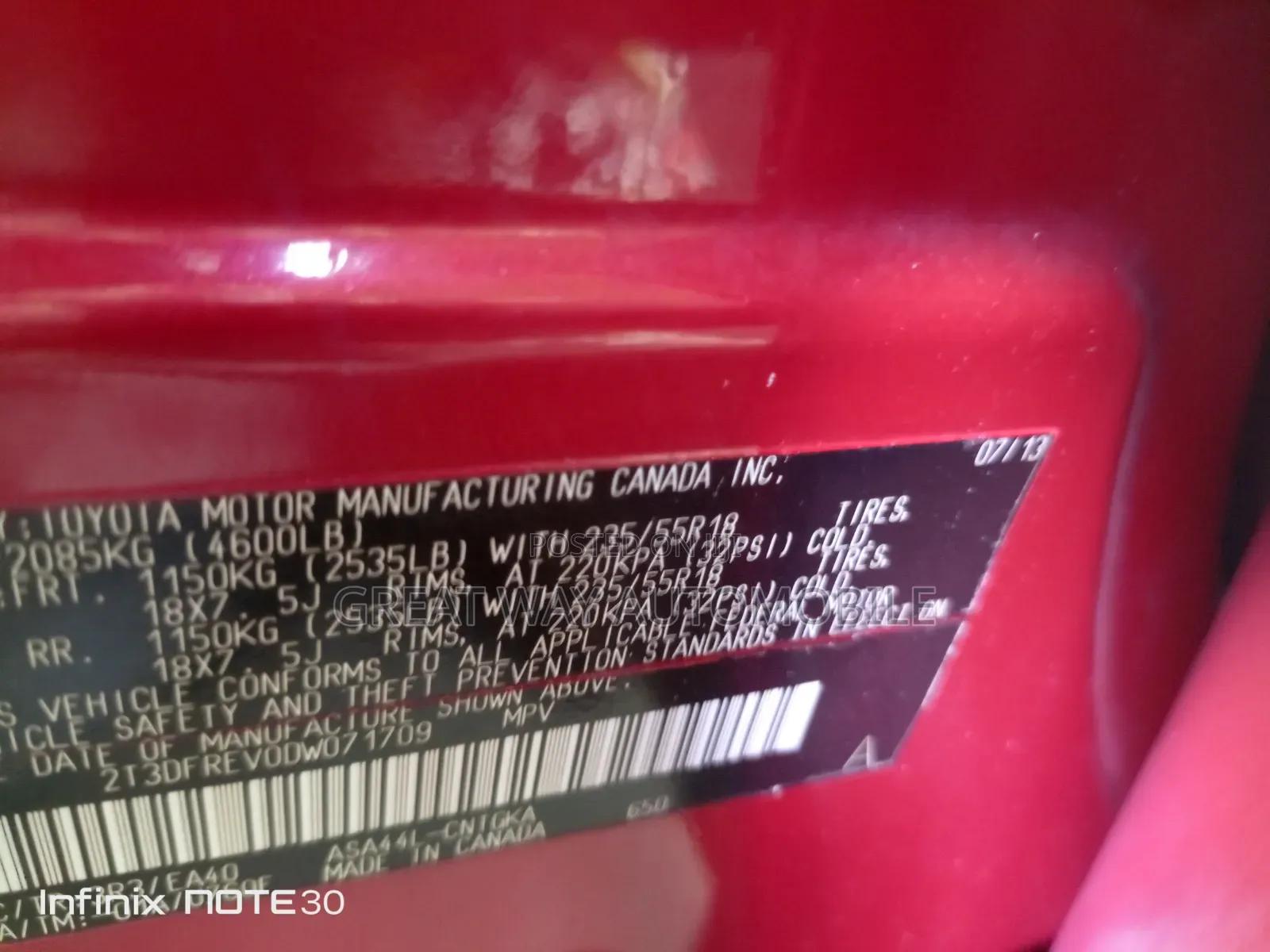 Toyota RAV4 2013 Red
