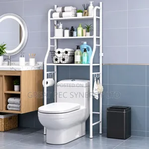 3 Tier Over Toilet Bathroom Storage Rack Shelf Organiser