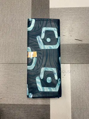 Kampala Teal & Light Blue Printed Fabric,
