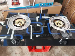 Newcastle Glass Table Top Double Burner Gas Cooker Auto Ignition