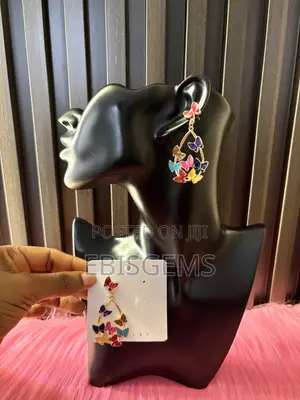 Multi Color Butterfly Earring