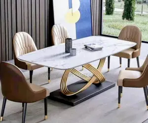 Modern Marble Dining Table Set